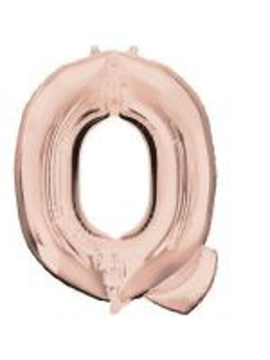 Picture of ROSE GOLD LETTER Q FOIL BALLOON